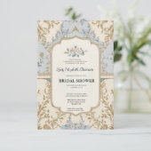 Goldbarren Bridgerton Brautparty Invit Einladung (Stehend Vorderseite)