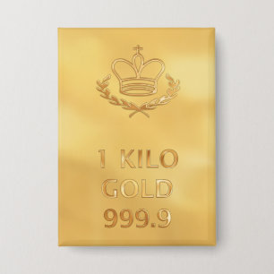 Goldbarren Button