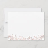 Goldbarren der Gilded Rose, botanisch personalisie Mitteilungskarte (Rückseite)