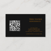 Goldbarren-Dorsch-Bearbeitung Visitenkarte (Rückseite)