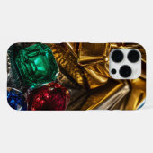 Goldbarren Edelsteine iPhone Hülle (Rückseite (Horizontal))