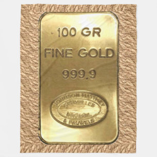 GOLDBARREN FLEECEDECKE