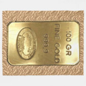 GOLDBARREN FLEECEDECKE (Vorderseite (Horizontal))