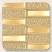 Goldbarren Getränkeuntersetzer (Vorderseite)