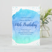 Goldbarren-Glitzer Einladung (Stehend Vorderseite)