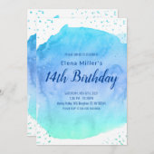 Goldbarren-Glitzer Einladung (Vorne/Hinten)