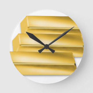 Goldbarren.jpg Runde Wanduhr