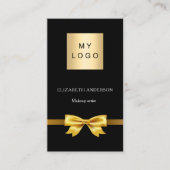 Goldbarren-Logo QR-Code für soziale Medien Visitenkarte (Vorderseite)