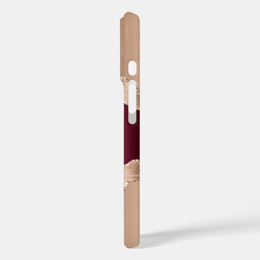 Goldbarren-Marmornamenskript Case-Mate iPhone Hülle (Rückseite / Links)