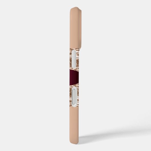 Goldbarren-Marmornamenskript Case-Mate iPhone Hülle (Rückseite / Rechts)