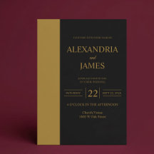 Goldbarren Minimalistische Moderne Hochzeit
