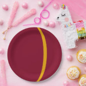 Goldbarren-Papierplatte für kundenspezifisches Par Pappteller (Party)