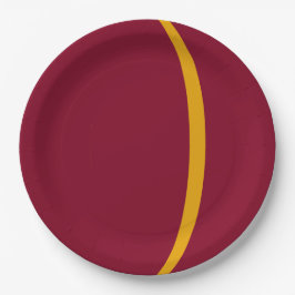 Goldbarren-Papierplatte für kundenspezifisches Par Pappteller