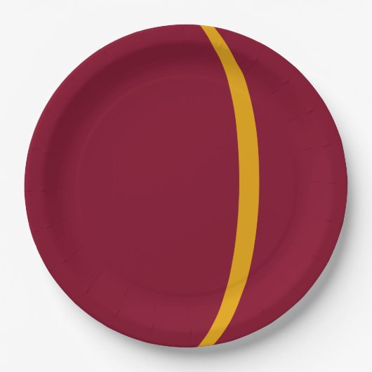 Goldbarren-Papierplatte für kundenspezifisches Par Pappteller (Vorderseite)