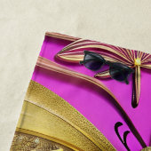 Goldbarren - Personalisierter Name in heißen rosa Strandtuch (Beispiel)