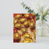 Goldbarren Postkarte (Stehend Vorderseite)