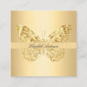 Goldbarren-QR-Foto Quadratische Visitenkarte (Vorderseite)