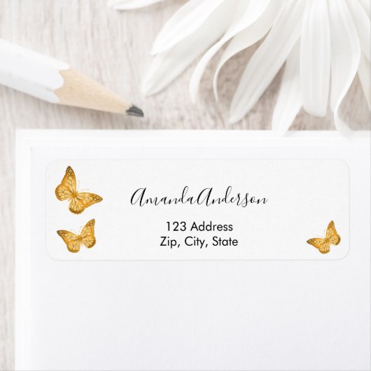 Goldbarren-Rücksendetikett (Insitu)