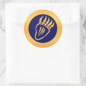 Goldbarren Runder Aufkleber (Tasche)