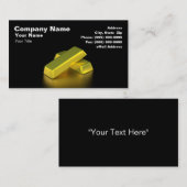 Goldbarren Visitenkarte (Vorne/Hinten)