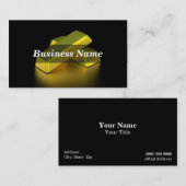 Goldbarren Visitenkarte (Vorne/Hinten)