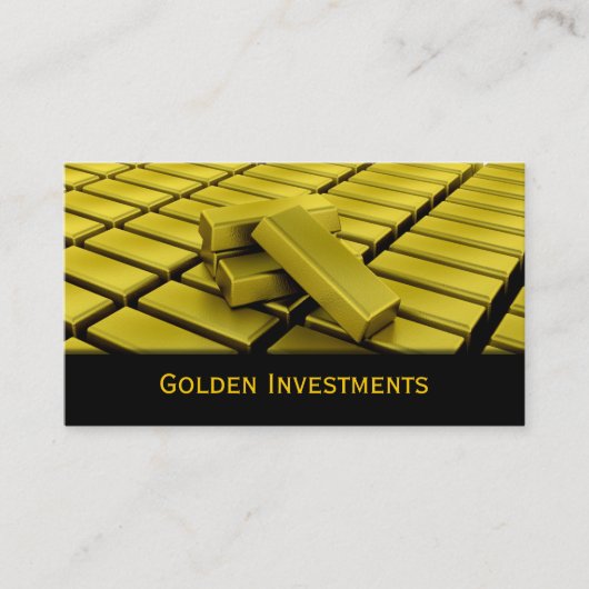 Goldbarren Visitenkarte- Visitenkarte (Vorderseite)
