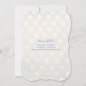 Goldbarsch-Imitate Bokeh-Periwinkle-Brett 16. Gebu Einladung (Rückseite)