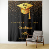 Goldbarsch-Tassel-Graduierungsparty 2025 Wandteppich (Beispiel)