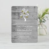 Goldbaum der Herzen Einladung Hochzeit (Stehend Vorderseite)