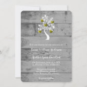 Goldbaum der Herzen Einladung Hochzeit (Vorderseite)