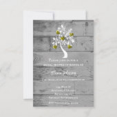 Goldbaum des Herzens Brautparty laden ein Einladung (Vorderseite)