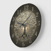 Goldbaum des Herzens Große Wanduhr (Winkel)