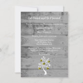 Goldbaum des Herzens Hochzeitsessen Probe Einladung (Vorderseite)