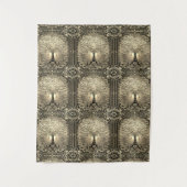 Goldbaum des Lebens Altertum Rustikal Wandteppich (Vorderseite)