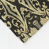 Goldbaum des Lebens Antike Rustikale Fleecedecke (Ecke)