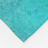 Goldbaum des Lebens auf Türkis Fleecedecke (Ecke)