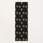 Goldbaum des Lebens Schwarzes Muster Yogamatte (Vorderseite)