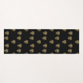 Goldbaum des Lebens Schwarzes Muster Yogamatte (Vorderseite (Horizontal))