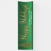 Goldbaum frohe Feiertage Banner (Vertikal)
