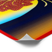 Goldbaum im Windposter Poster (Ecke)