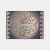 Goldbaum mit Butterly Fleecedecke (Vorderseite (Horizontal))