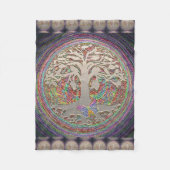 Goldbaum mit Butterly Fleecedecke (Vorderseite)