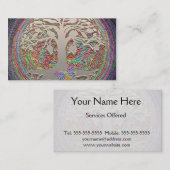 Goldbaum mit Butterly Visitenkarte (Vorne/Hinten)