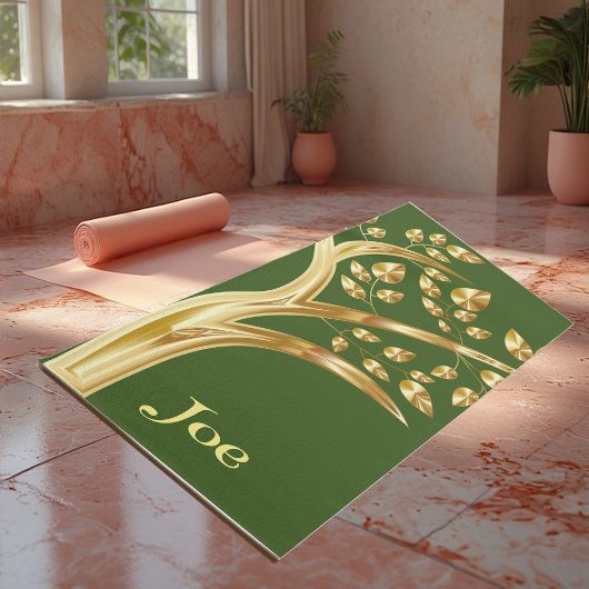 Goldbaum, Personalisiert Yogamatte