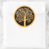 Goldbaum Runder Aufkleber (Tasche)