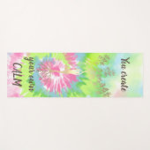 Goldbaum-Silhouette, farbenfrohe Regenbogen-Gefärb Yogamatte (Vorderseite (Horizontal))