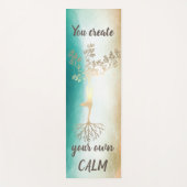 Goldbaum-Silhouette, Ombre Yoga Yogamatte (Vorderseite)