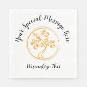 Goldbaum Überlebendes Party Napkins Serviette (Vorderseite)