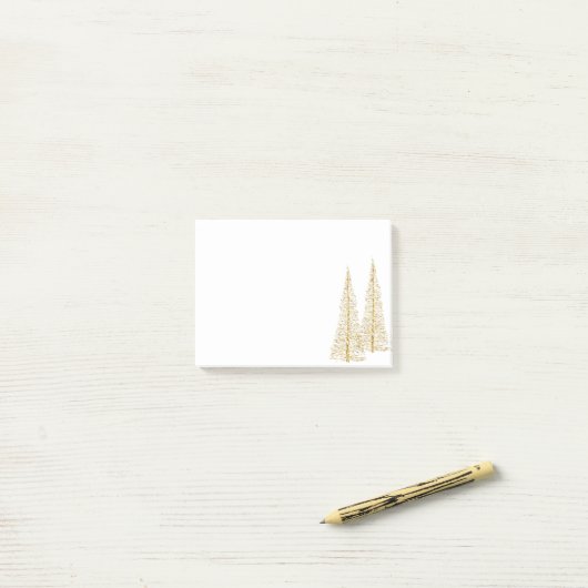 Goldbäume Posten-it® Anmerkungen Post-it Klebezettel (Auf Schreibtisch)