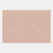 Goldbeige Bohemisch Hearttumschlagpapierblätter Geschenkpapier Set (Vorderseite 2)